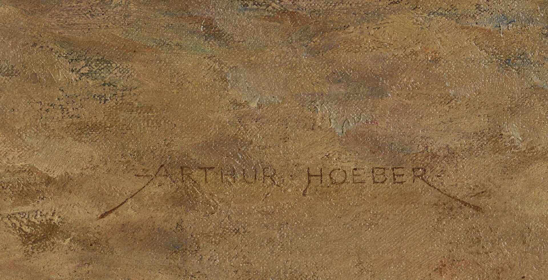 Lot 327: Arthur Hoeber O/C, “Beach at Concarneau”