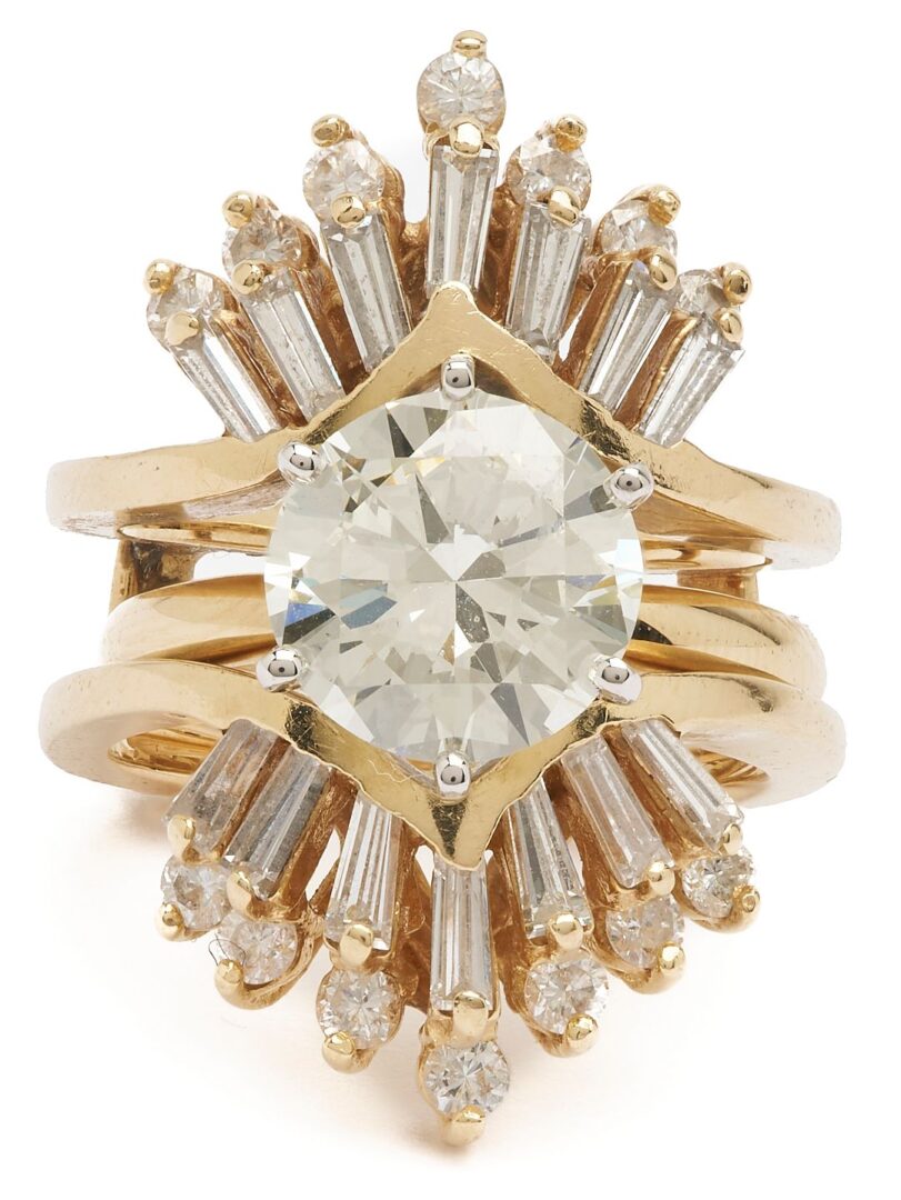 Lot 32: 2.69 Ct. Diamond Engagement Ring & Jacket, GIA Report
