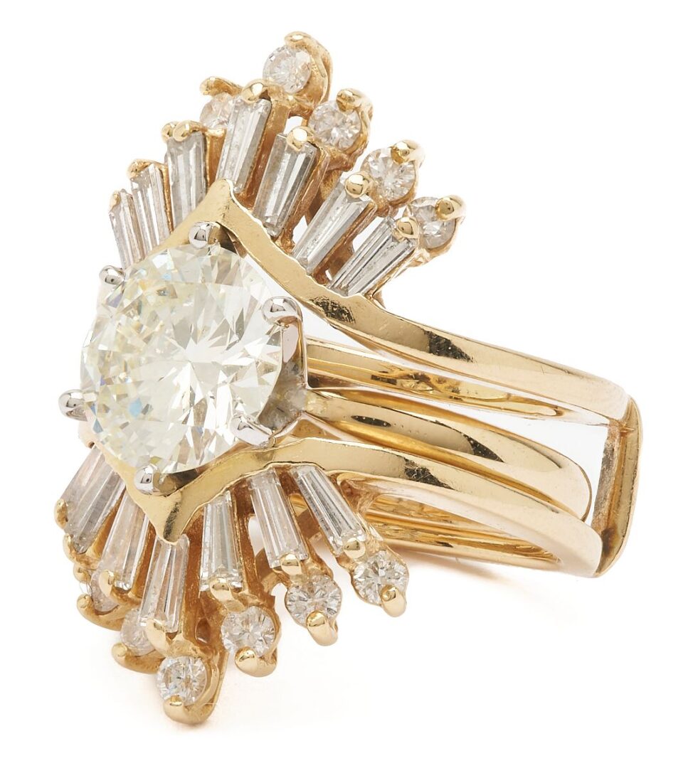 Lot 32: 2.69 Ct. Diamond Engagement Ring & Jacket, GIA Report