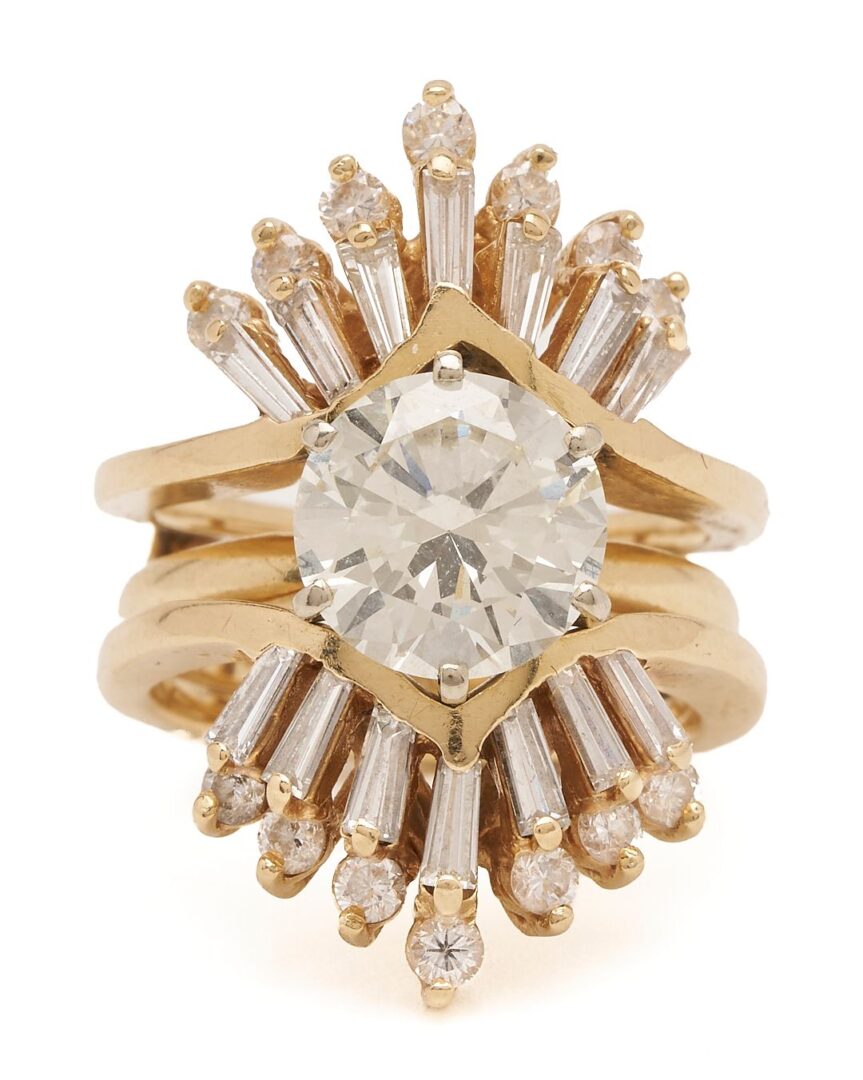Lot 32: 2.69 Ct. Diamond Engagement Ring & Jacket, GIA Report