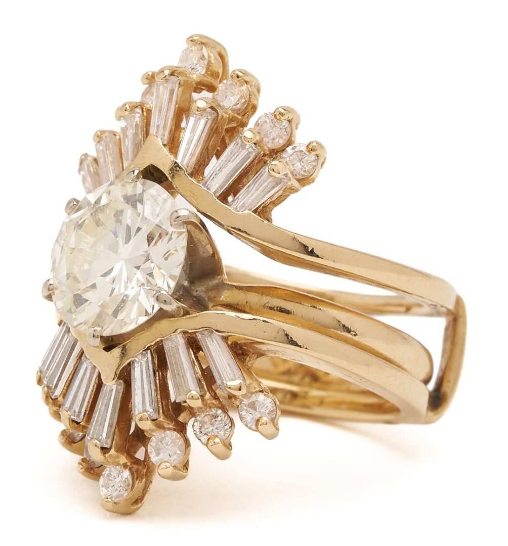 Lot 32: 2.69 Ct. Diamond Engagement Ring & Jacket, GIA Report