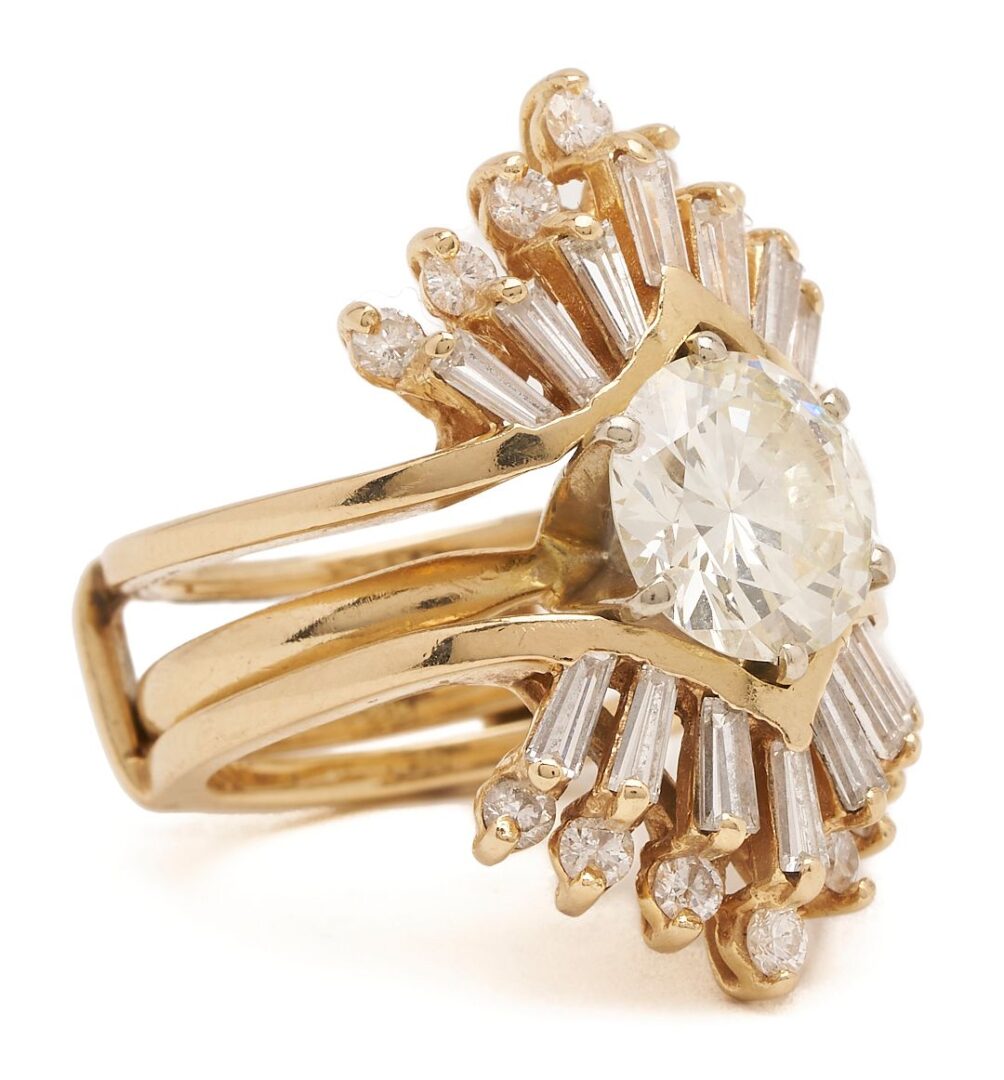 Lot 32: 2.69 Ct. Diamond Engagement Ring & Jacket, GIA Report