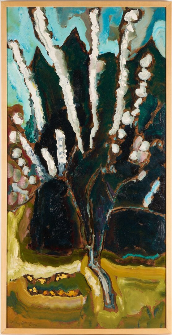 Lot 331: Sterling Strauser O/B, Spring Blossoms