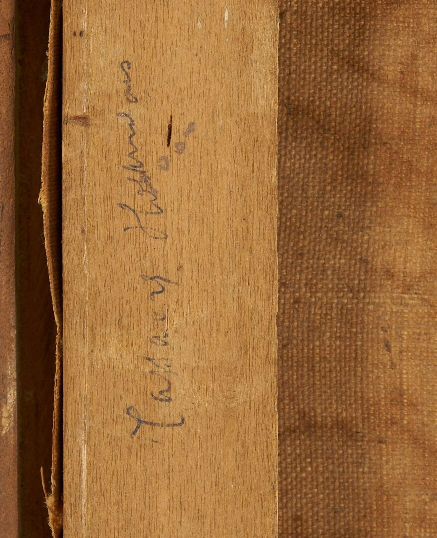 Lot 333: 19th C. European Oil, Nude in Woods, Illegibly Signed