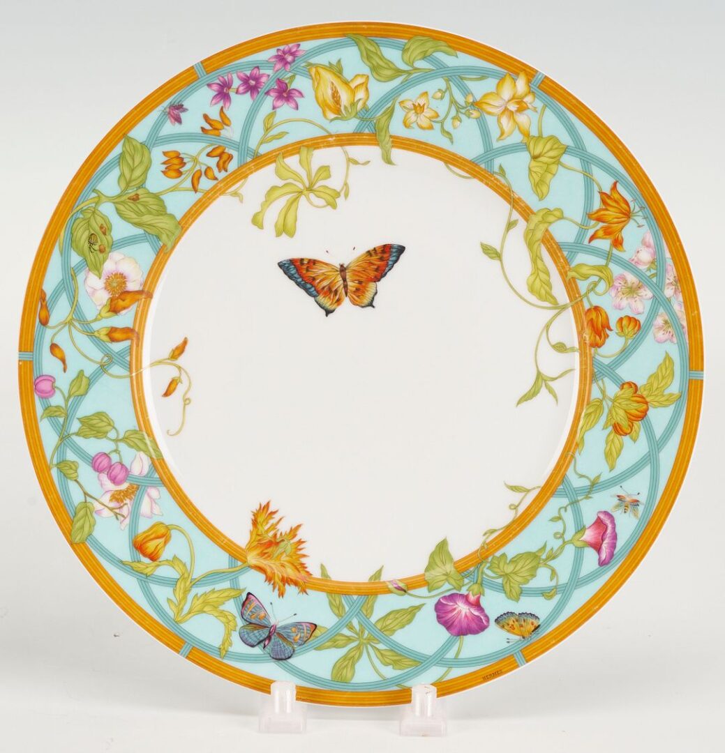 Lot 338: Hermes Siesta Island Porcelain Dinnerware, 55 pcs