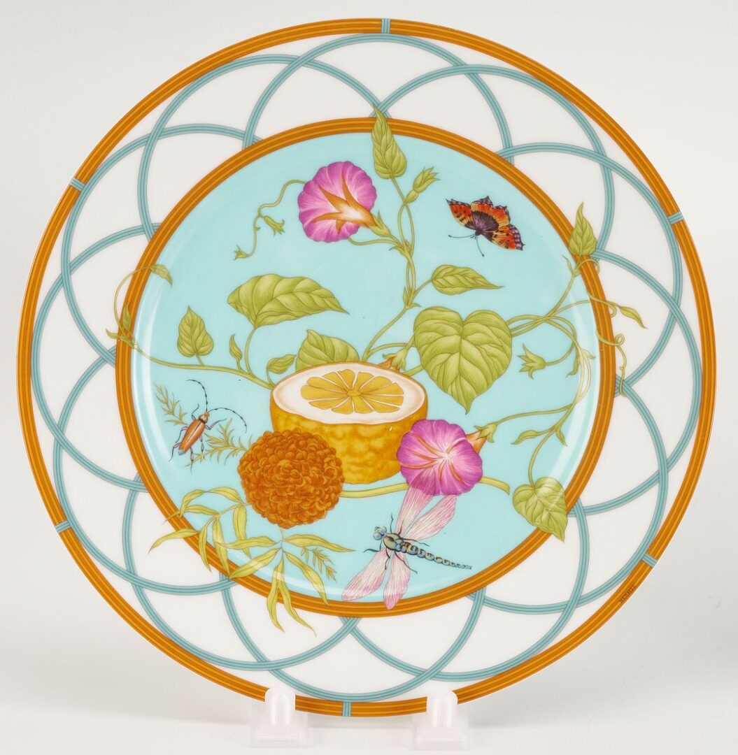 Lot 338: Hermes Siesta Island Porcelain Dinnerware, 55 pcs