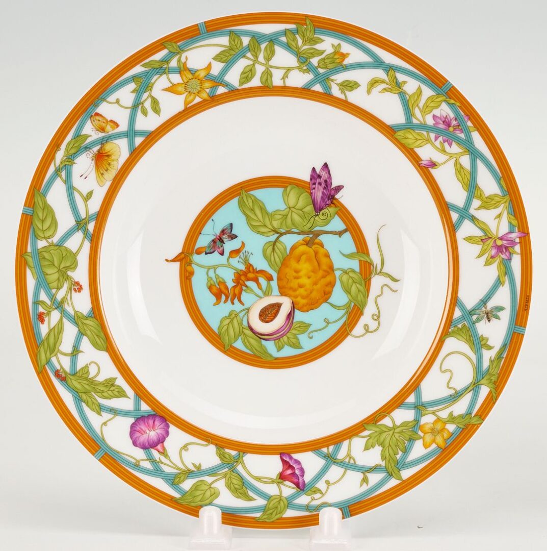 Lot 338: Hermes Siesta Island Porcelain Dinnerware, 55 pcs