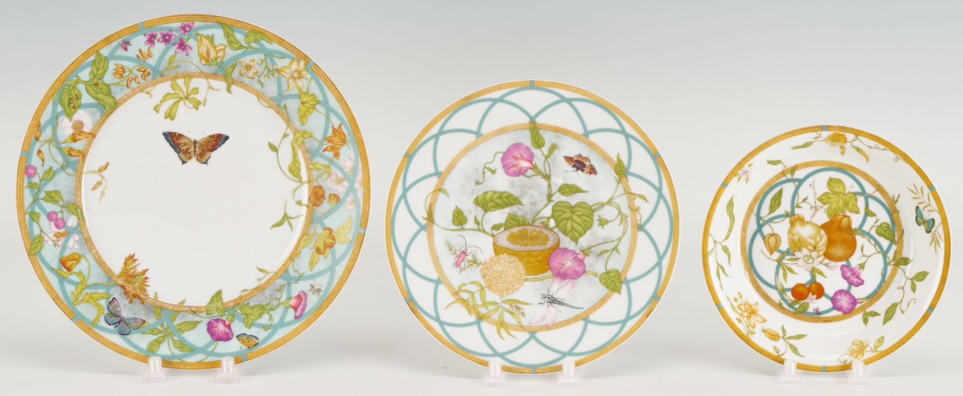 Lot 338: Hermes Siesta Island Porcelain Dinnerware, 55 pcs