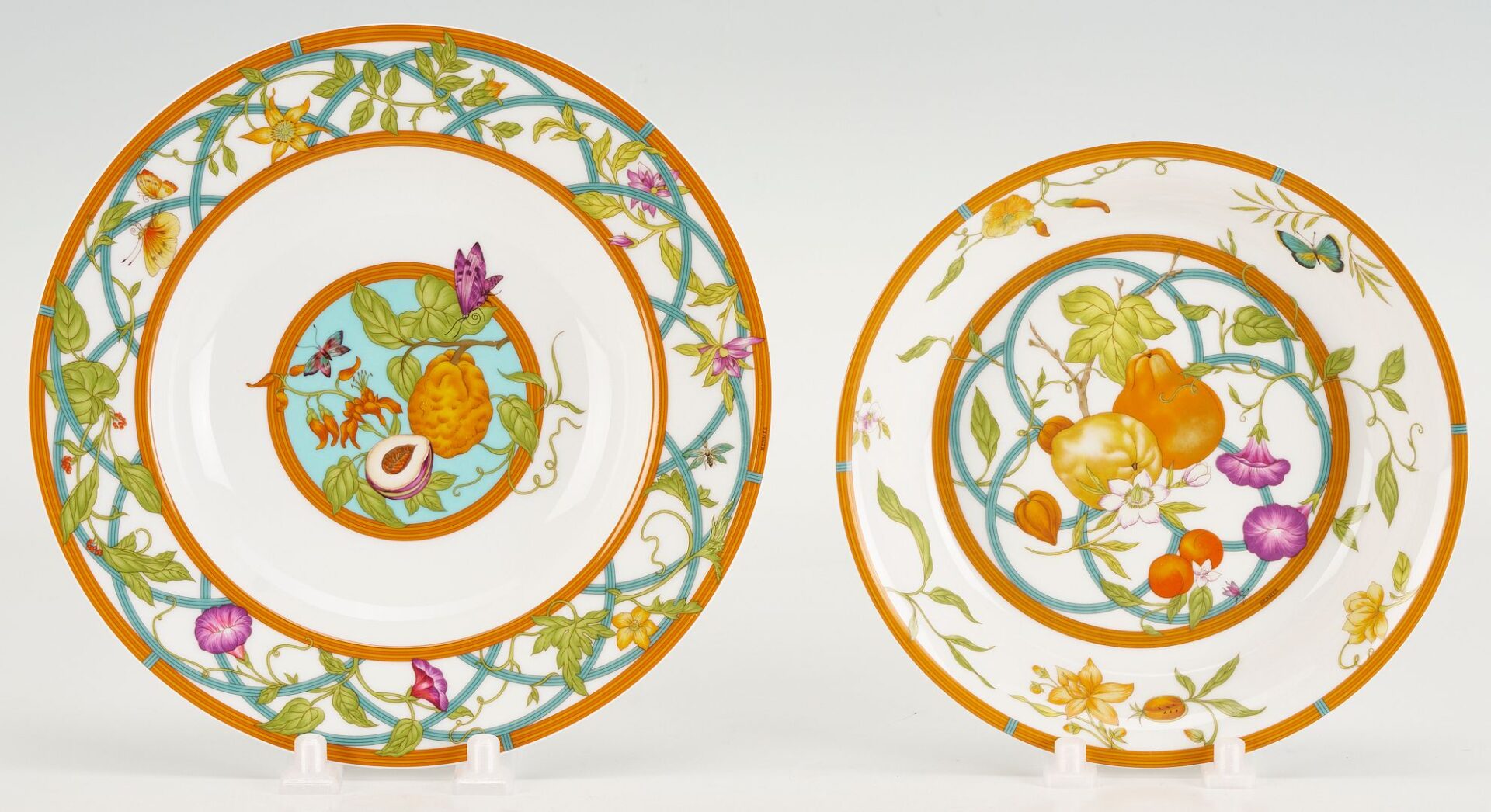 Lot 338: Hermes Siesta Island Porcelain Dinnerware, 55 pcs
