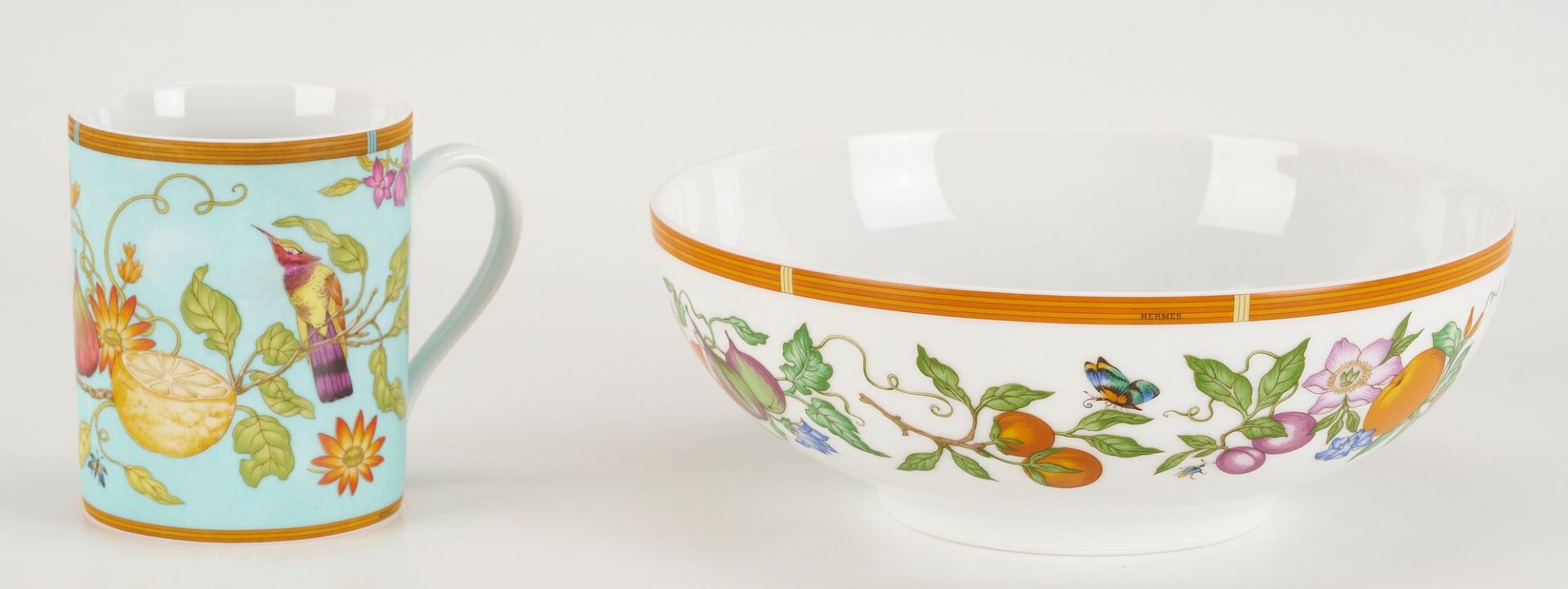 Lot 338: Hermes Siesta Island Porcelain Dinnerware, 55 pcs