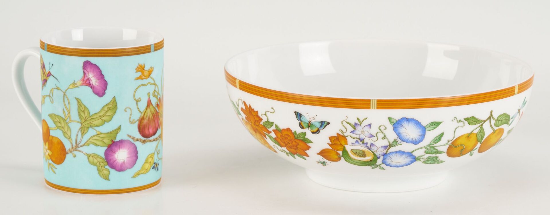 Lot 338: Hermes Siesta Island Porcelain Dinnerware, 55 pcs