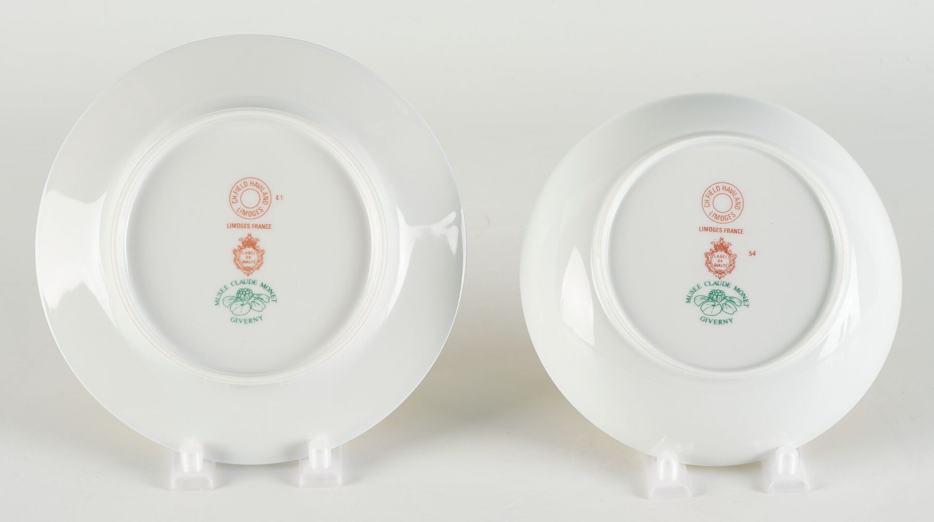 Lot 339: 75 Pcs. Haviland Musee Monet Pattern Porcelain Dinnerware