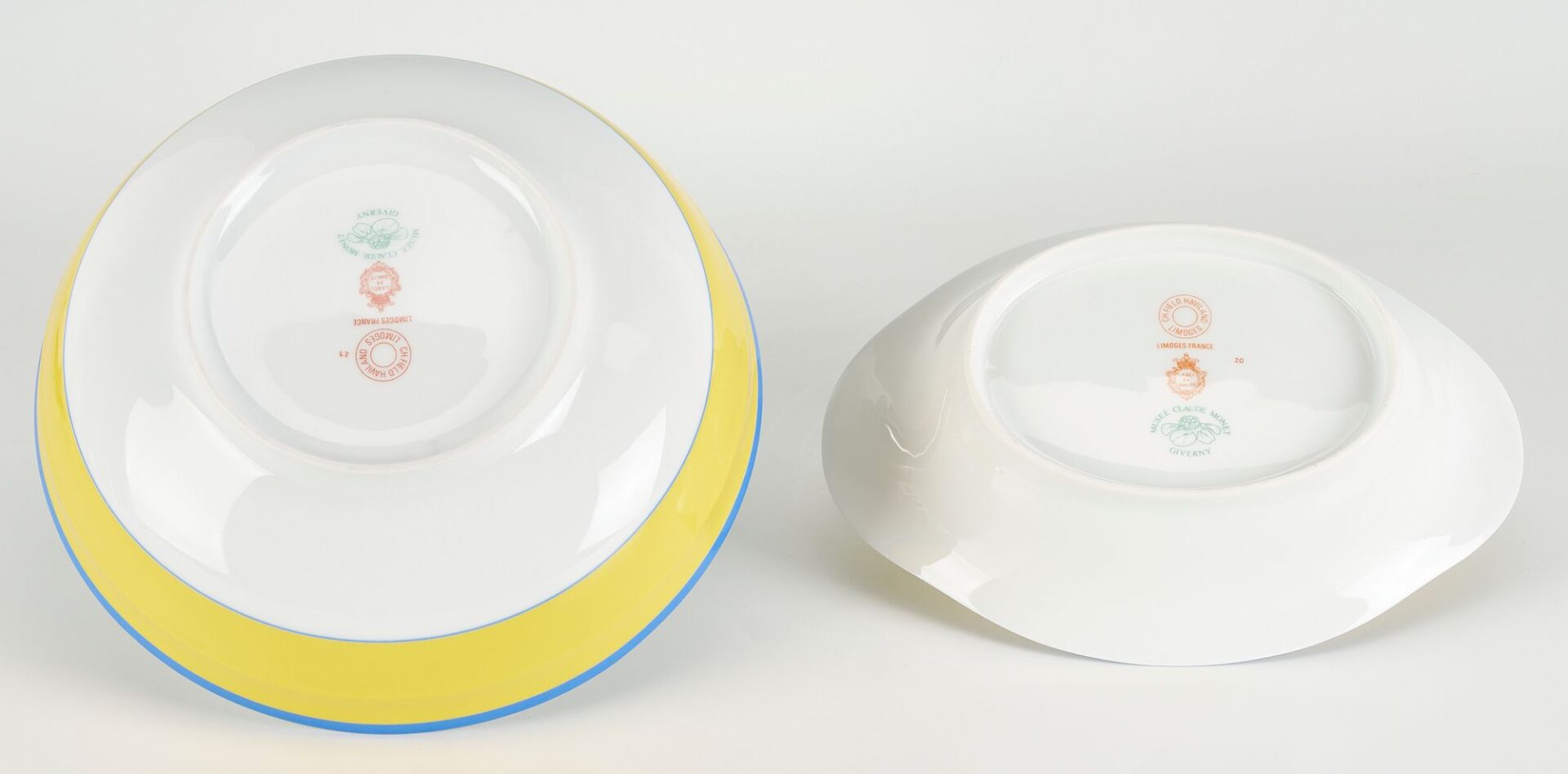 Lot 339: 75 Pcs. Haviland Musee Monet Pattern Porcelain Dinnerware