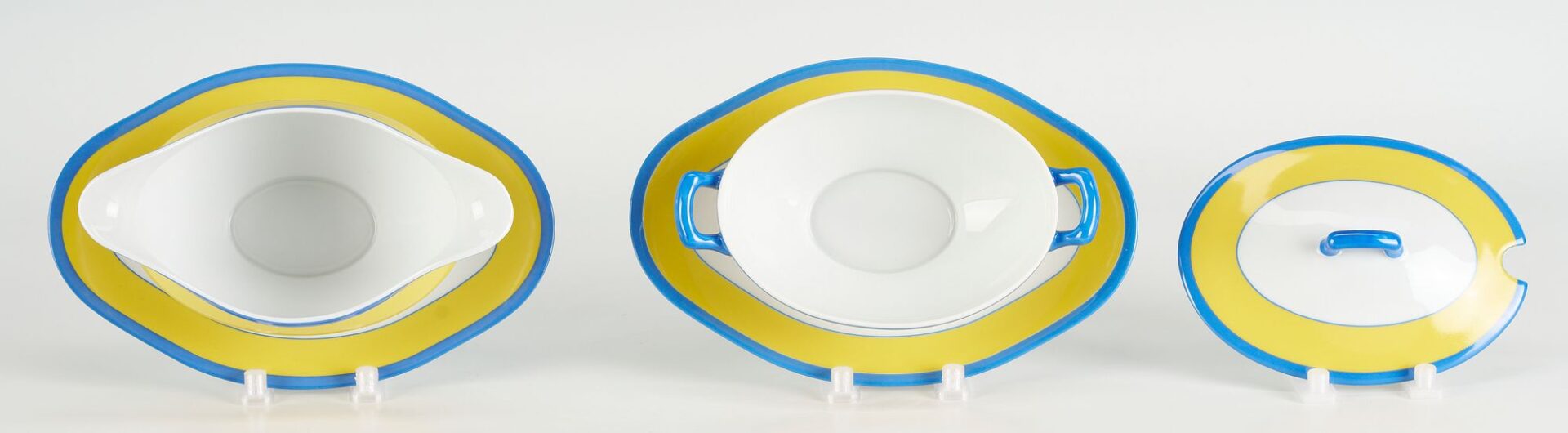 Lot 339: 75 Pcs. Haviland Musee Monet Pattern Porcelain Dinnerware