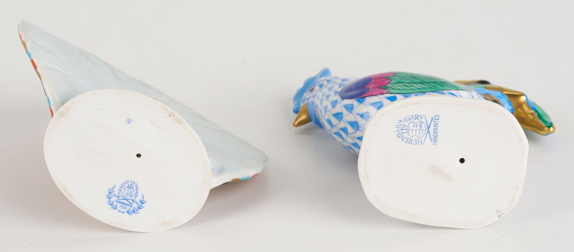 Lot 340: 4 Herend Porcelain Fowl or Bird Figures