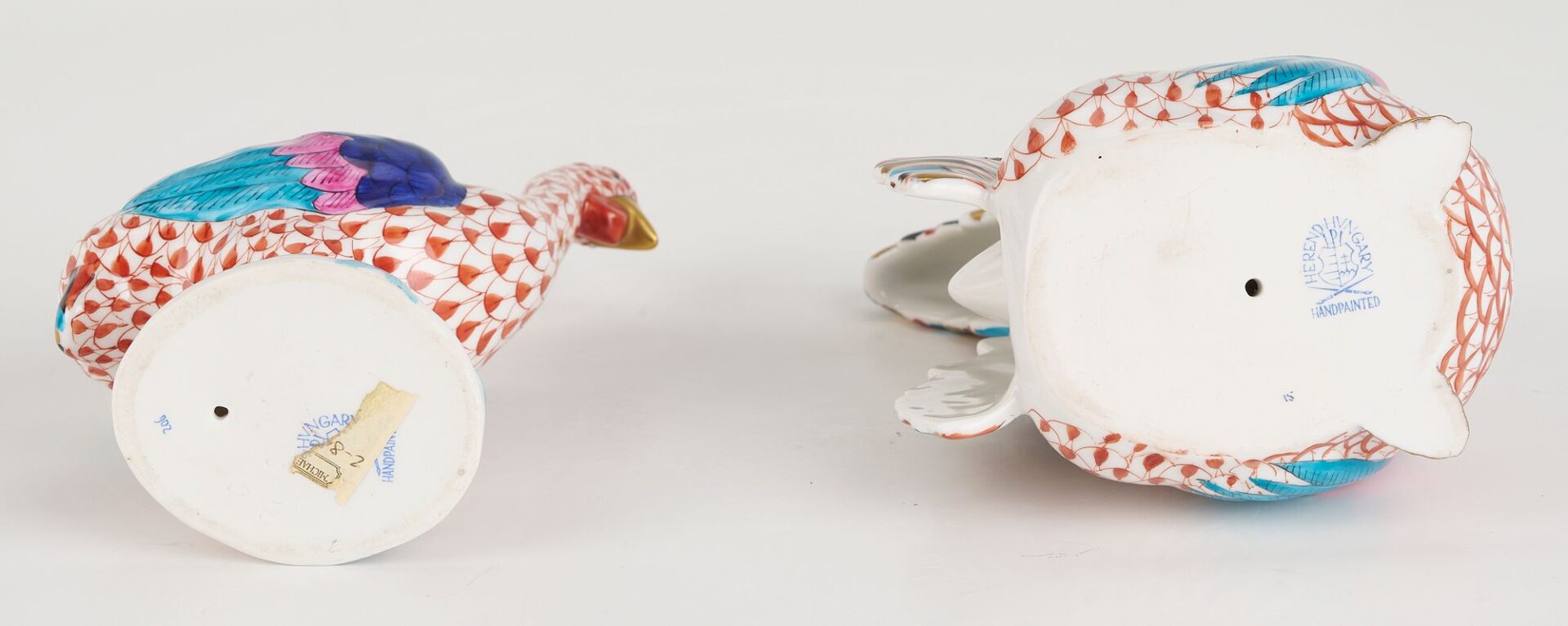 Lot 340: 4 Herend Porcelain Fowl or Bird Figures
