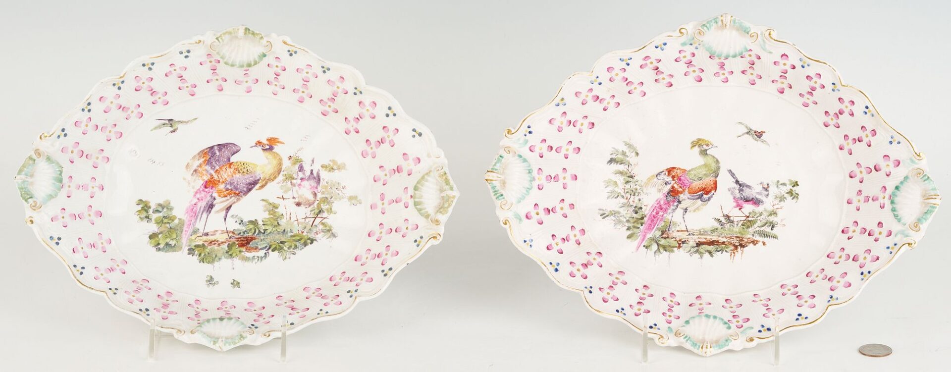 Lot 347: 2 Derby Porcelain Serving Dishes