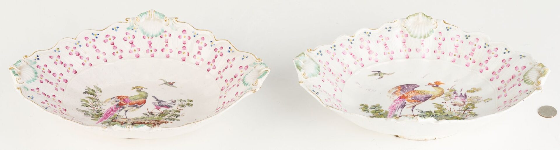 Lot 347: 2 Derby Porcelain Serving Dishes