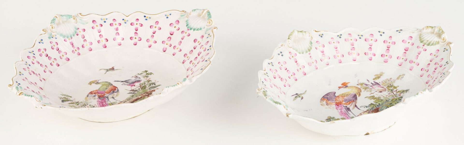 Lot 347: 2 Derby Porcelain Serving Dishes