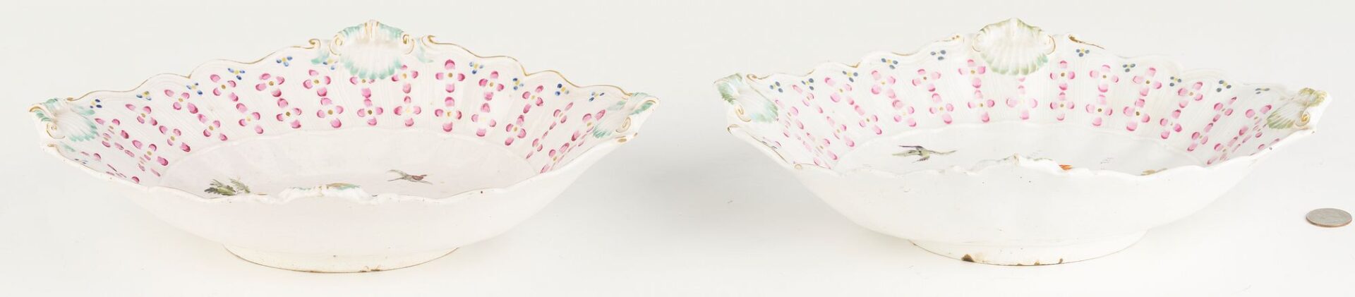 Lot 347: 2 Derby Porcelain Serving Dishes