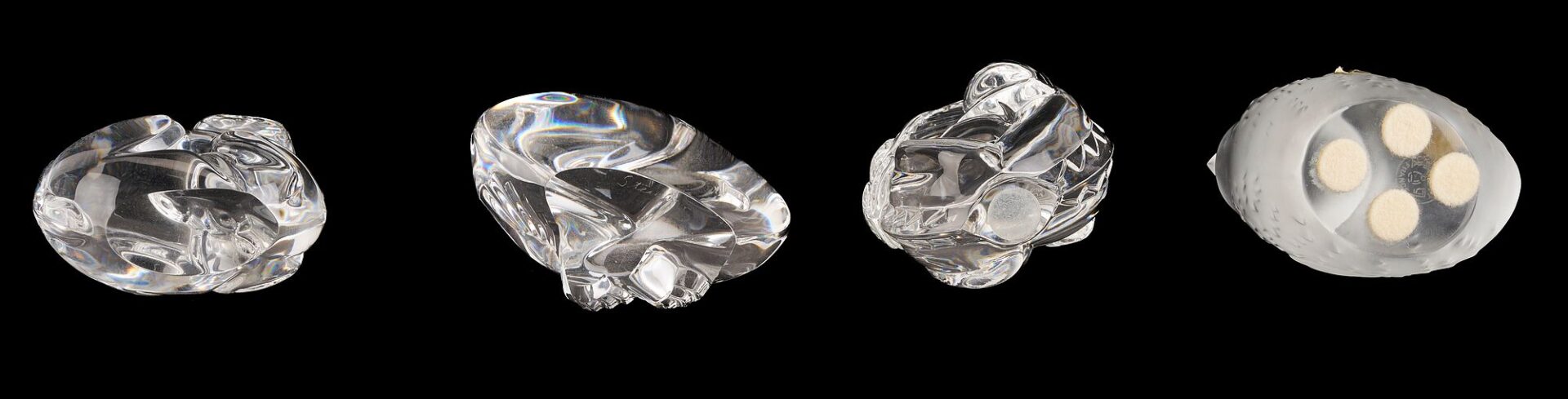 Lot 355: 8 Crystal Animal Figurines, incl. Baccarat and Steuben