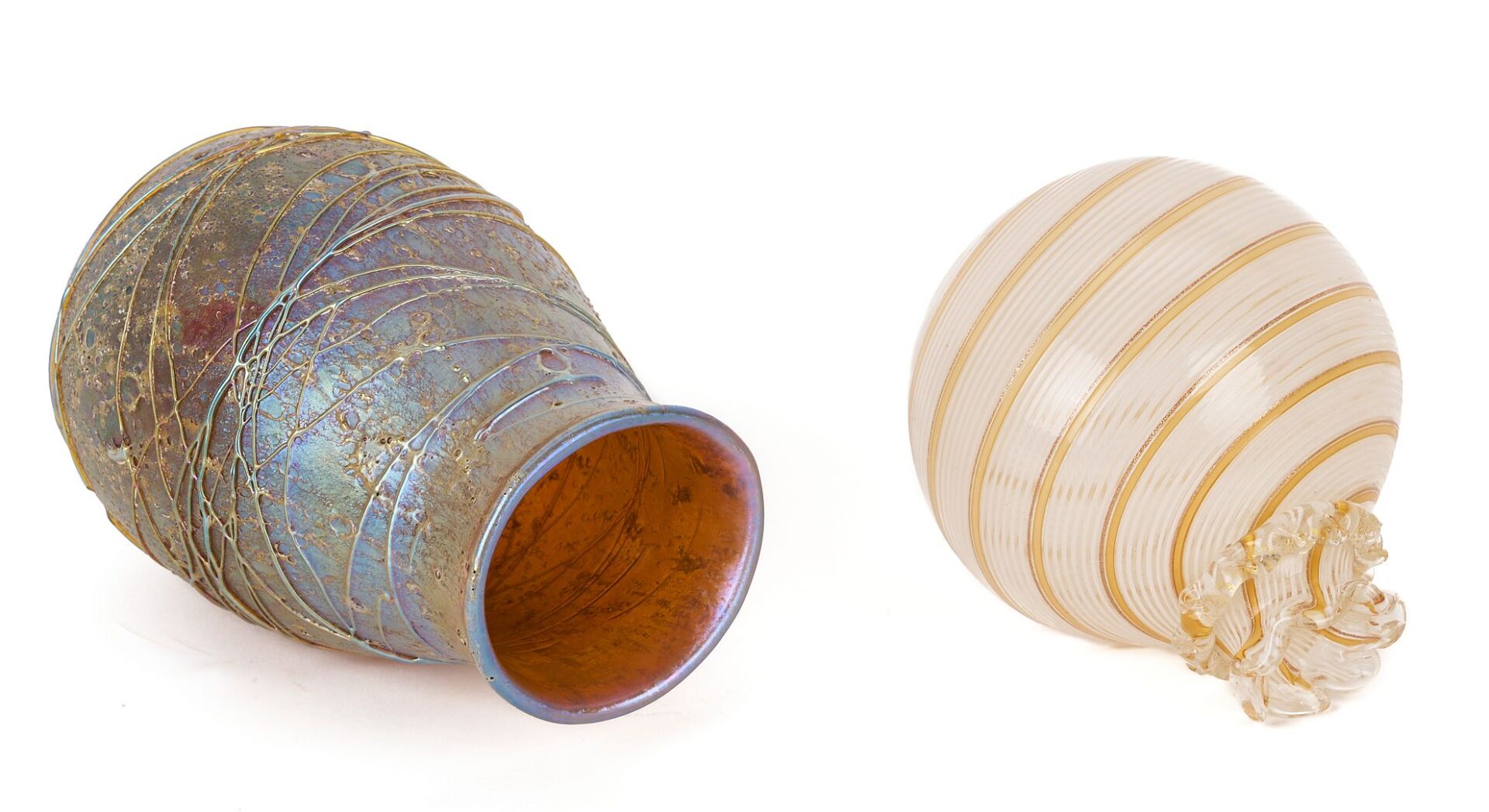 Lot 360: 2 Art Glass Vases, incl. Dino Martens