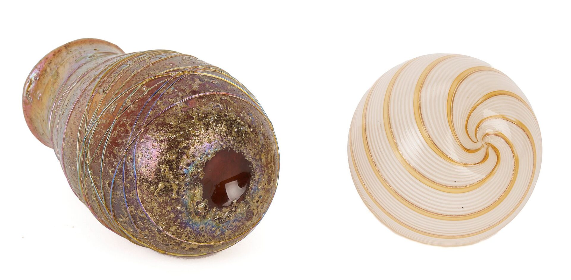 Lot 360: 2 Art Glass Vases, incl. Dino Martens
