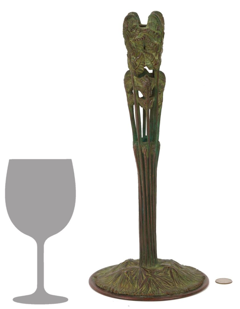 Lot 366: Rare Tiffany Studios New York “Fern” Lamp