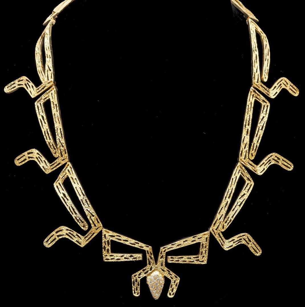 Lot 36: 18K Gold & Diamond Necklace by Ilias Lalaounis