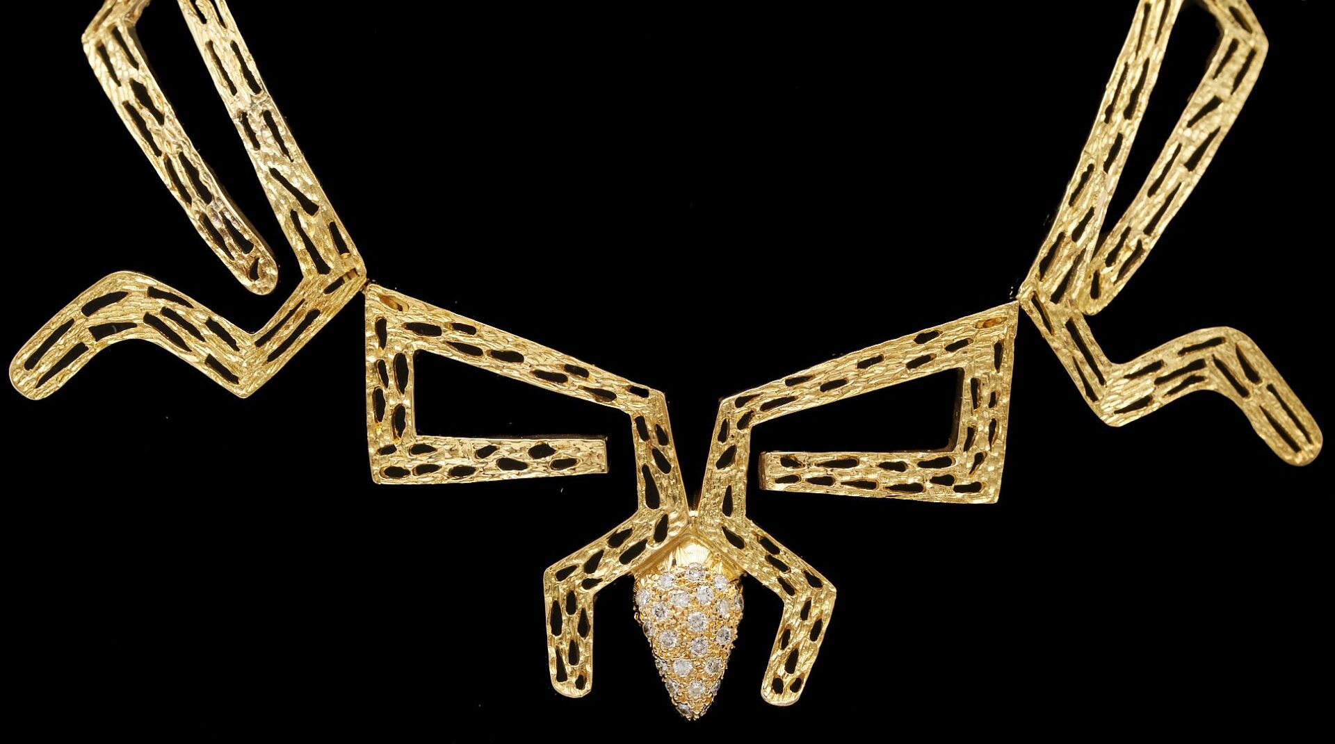 Lot 36: 18K Gold & Diamond Necklace by Ilias Lalaounis