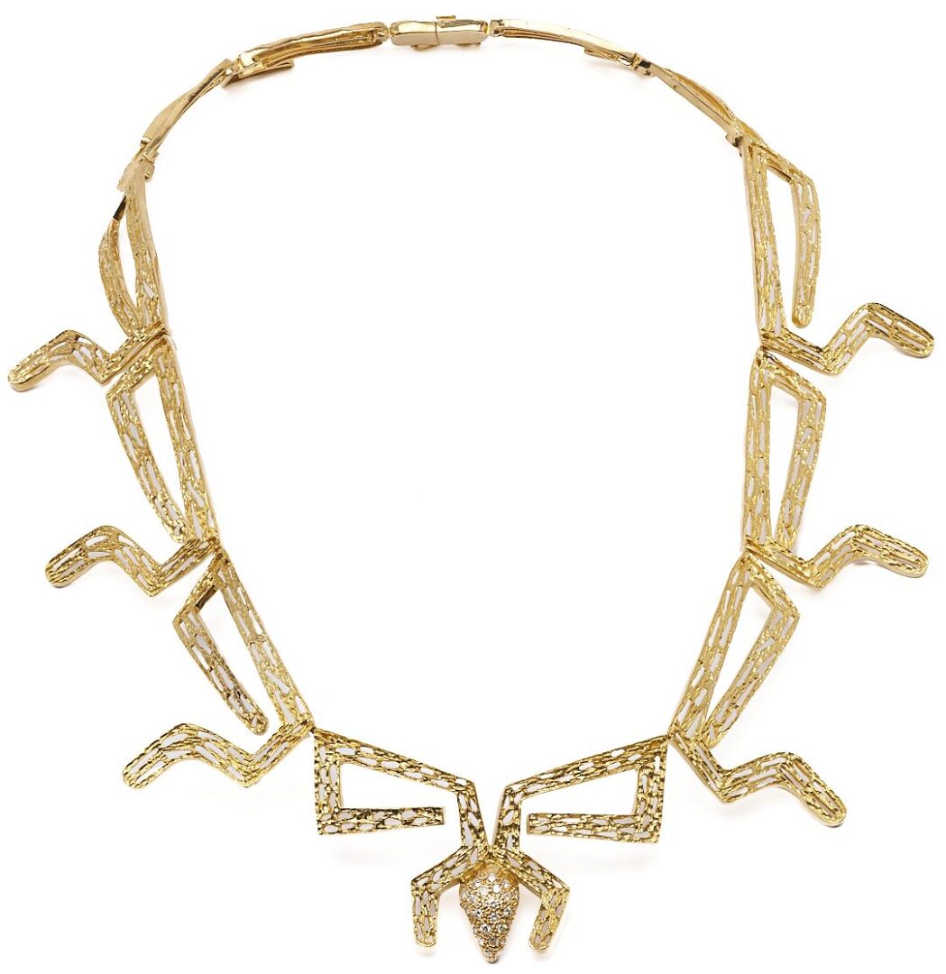 Lot 36: 18K Gold & Diamond Necklace by Ilias Lalaounis