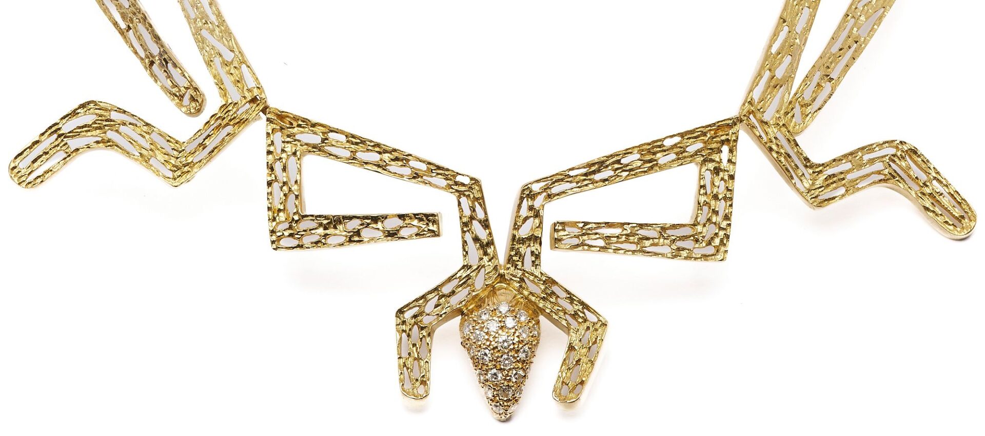 Lot 36: 18K Gold & Diamond Necklace by Ilias Lalaounis