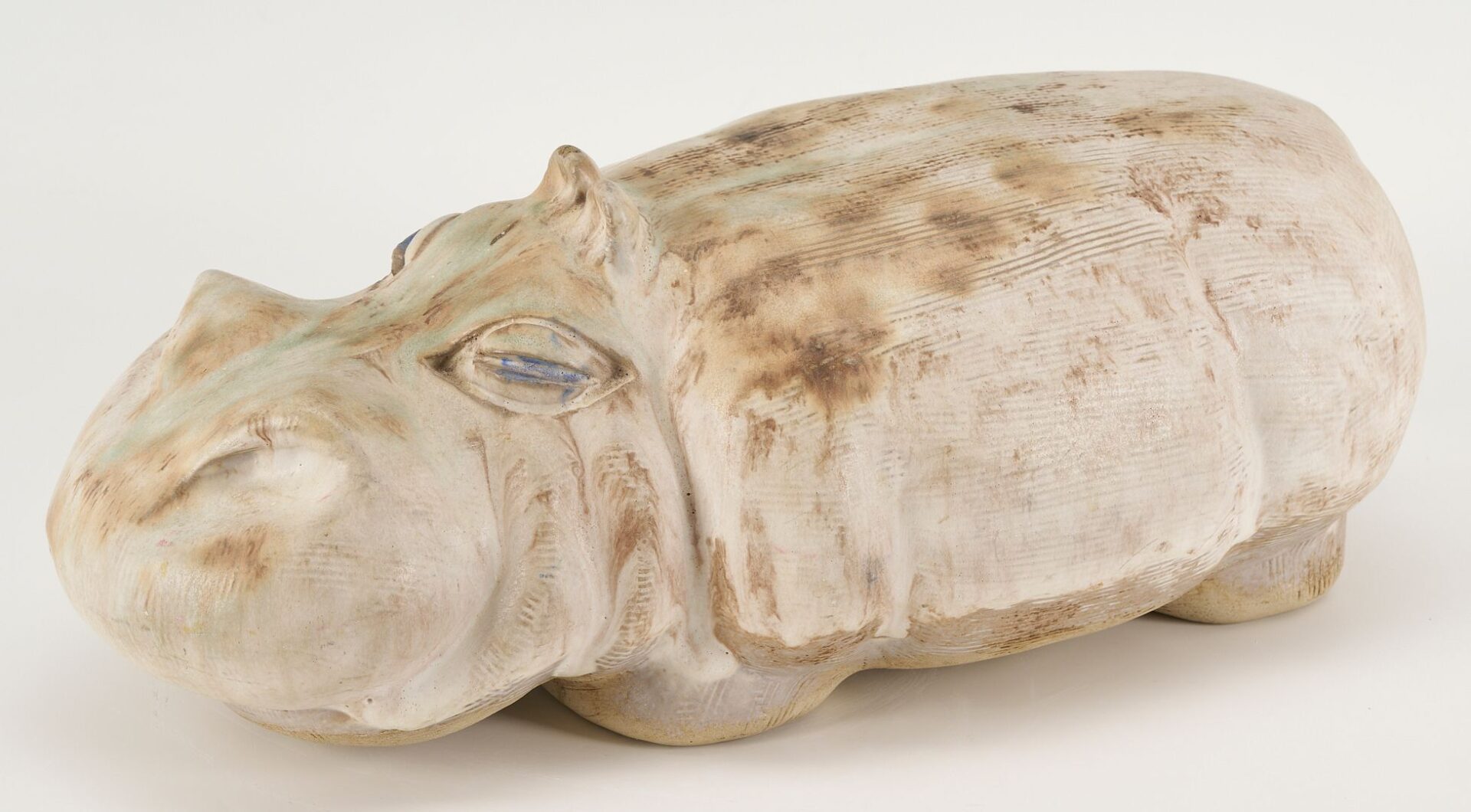 Lot 371: McCarty Pottery Hippopotamus Figurine, Merigold, Mississippi