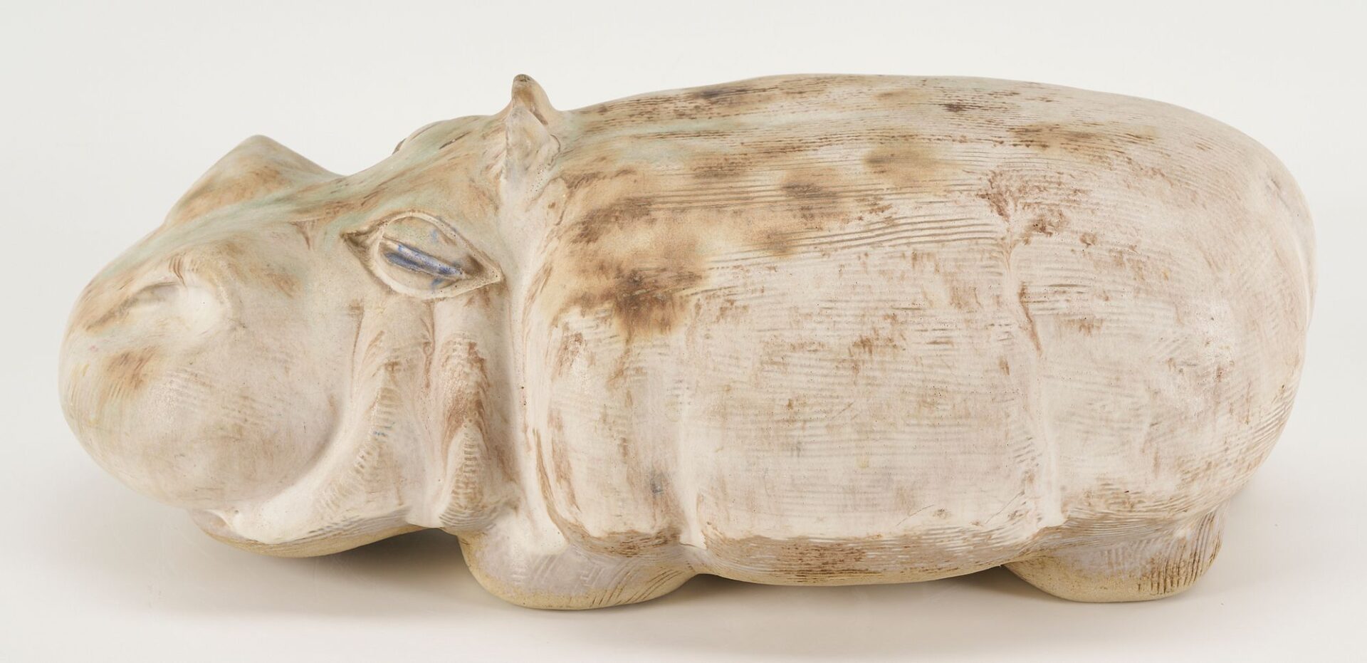 Lot 371: McCarty Pottery Hippopotamus Figurine, Merigold, Mississippi