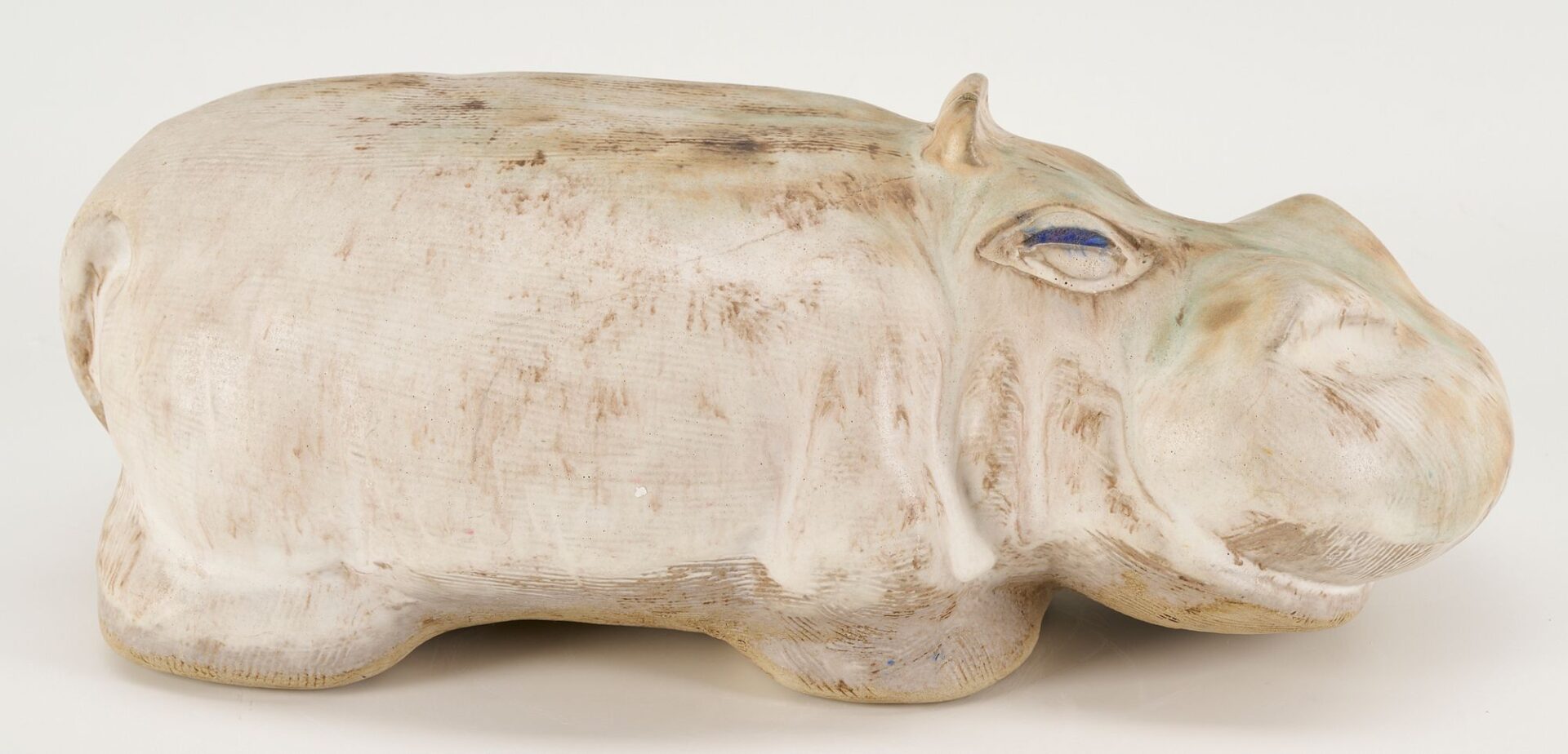 Lot 371: McCarty Pottery Hippopotamus Figurine, Merigold, Mississippi