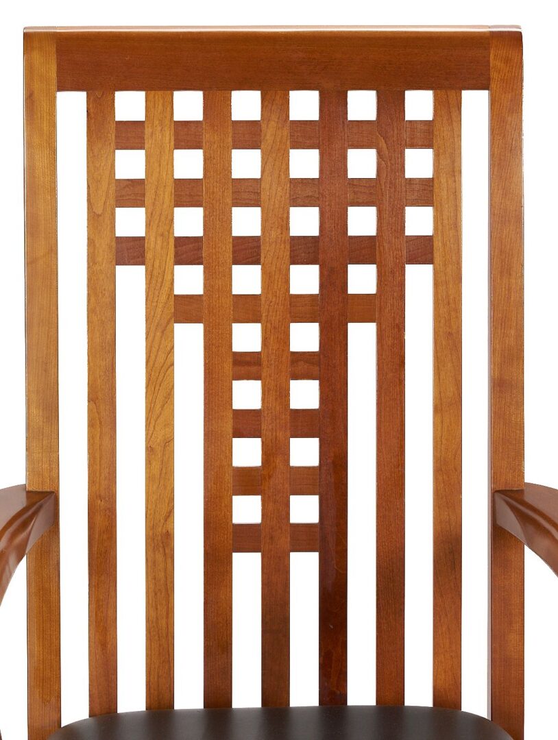 Lot 381: Stickley Mission Cherry Dining Table & 8 Chairs