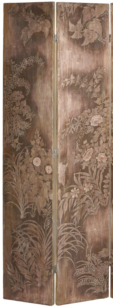 Lot 389: Max Kuehne Silver Gilt Screen