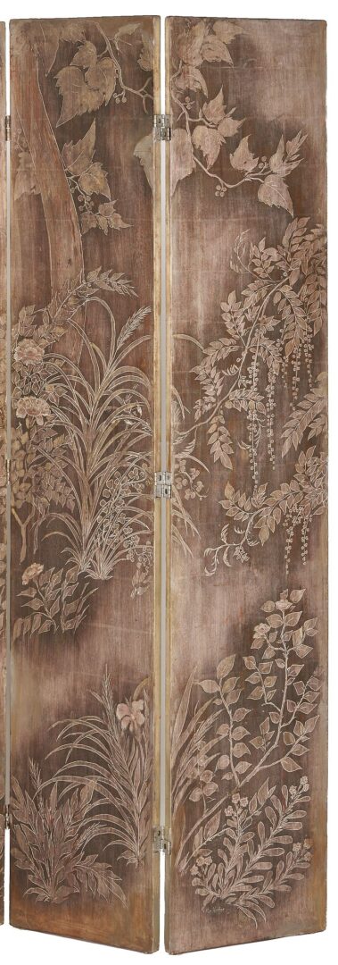 Lot 389: Max Kuehne Silver Gilt Screen