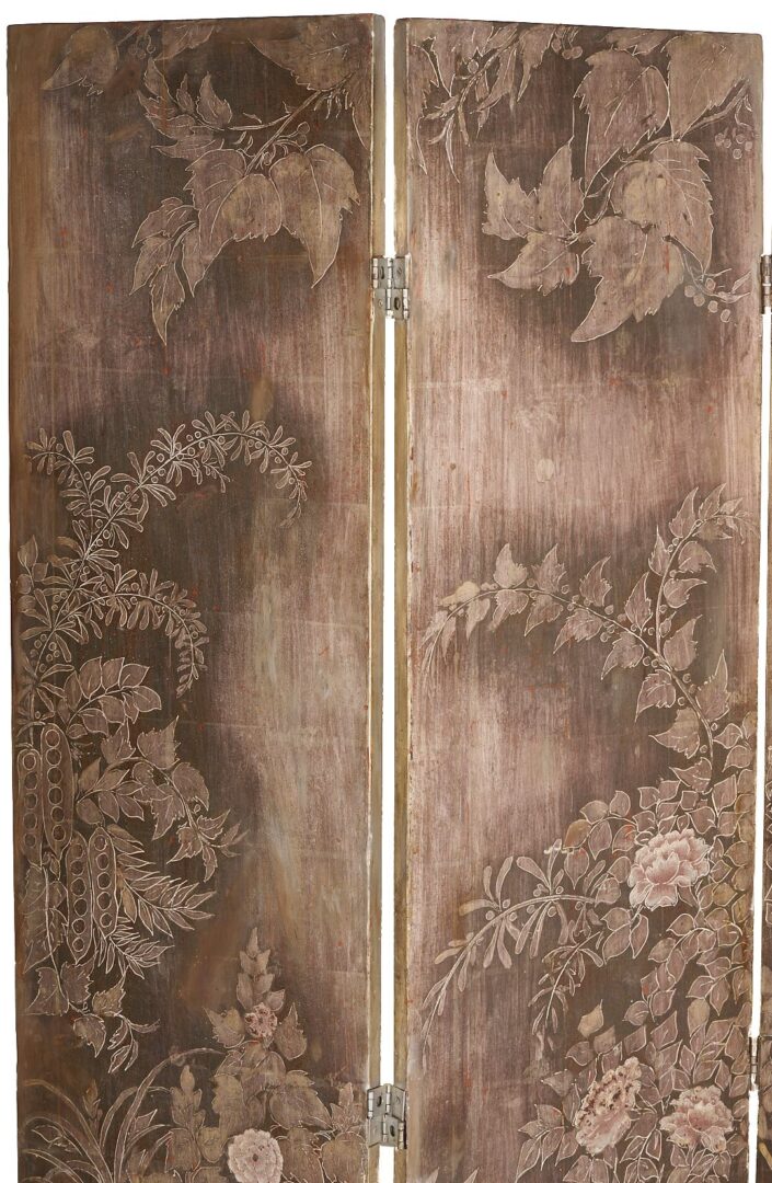 Lot 389: Max Kuehne Silver Gilt Screen