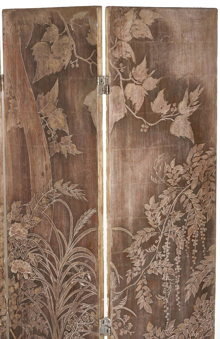 Lot 389: Max Kuehne Silver Gilt Screen