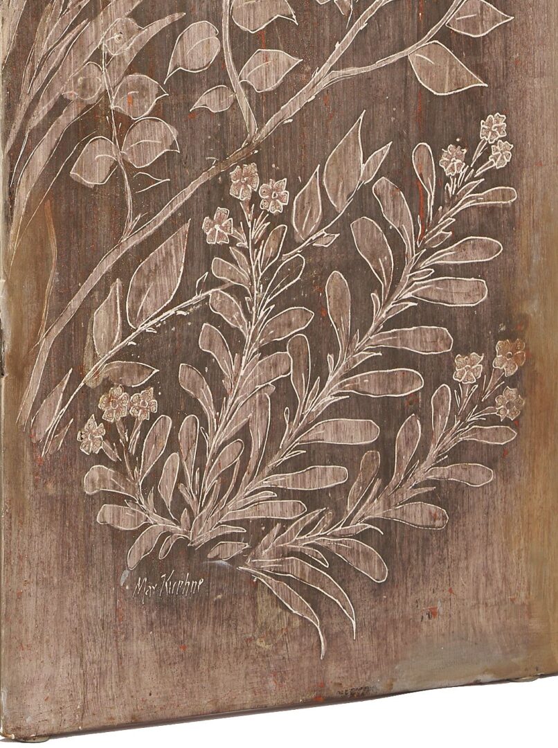 Lot 389: Max Kuehne Silver Gilt Screen