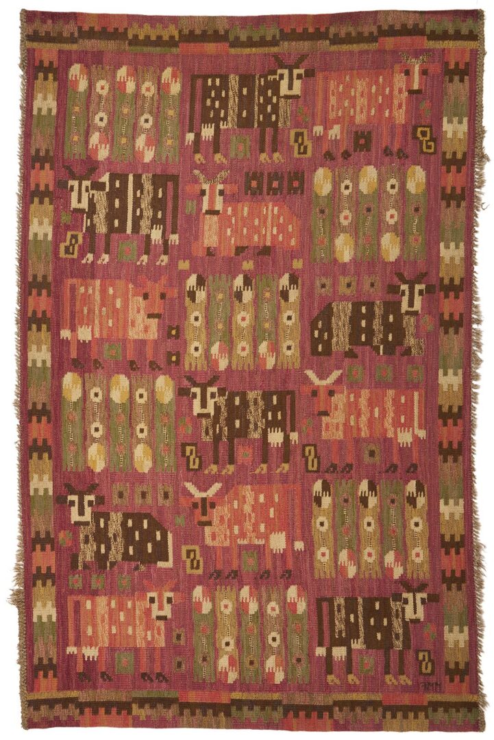 Lot 390: Marta Maas Fjetterstrom Mid Century Rug