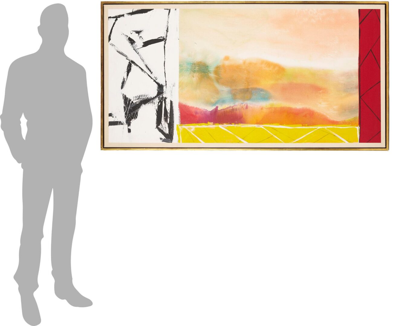 Lot 395: Ronnie Landfield Acrylic Painting, Between Spring and Summer