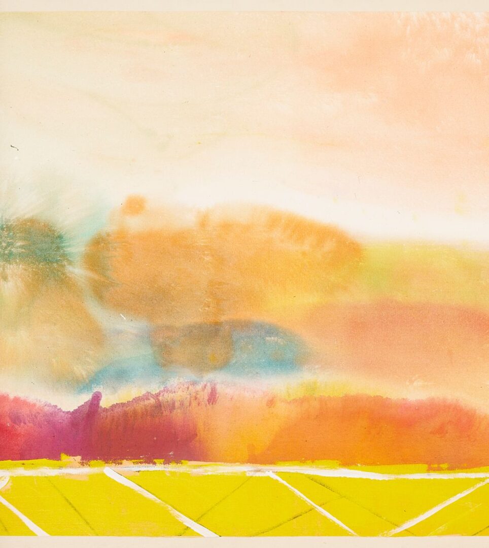Lot 395: Ronnie Landfield Acrylic Painting, Between Spring and Summer
