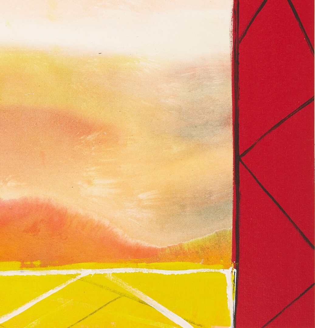 Lot 395: Ronnie Landfield Acrylic Painting, Between Spring and Summer