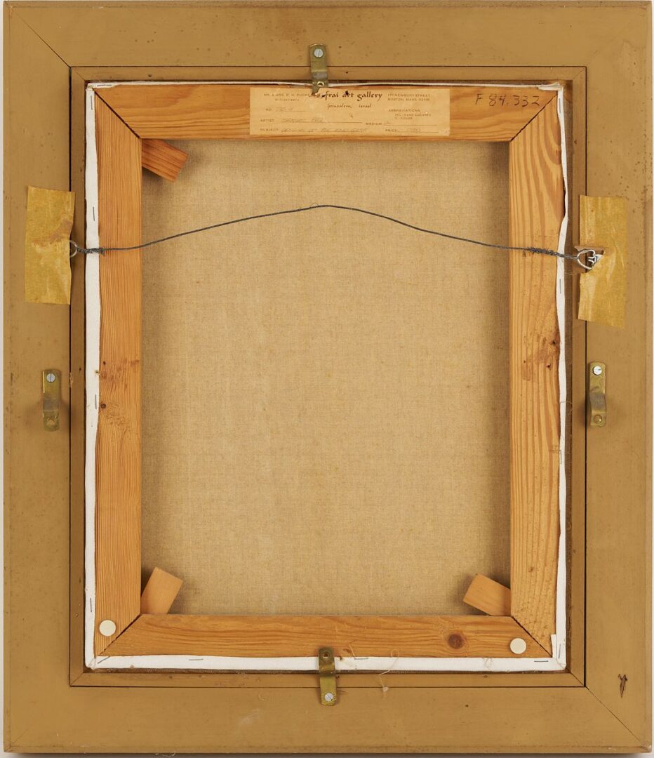 Lot 396: Samuel Bak Exhibited Surrealist Painting, The Origins of the Endgame