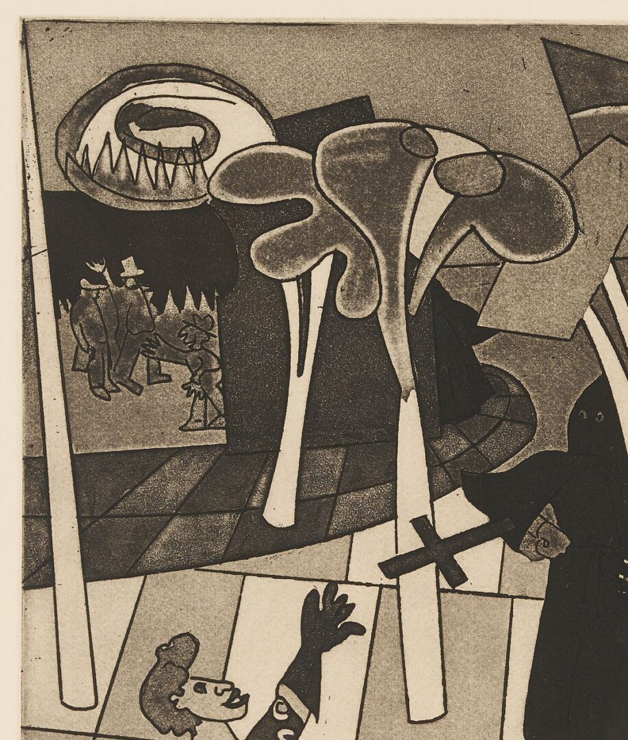 Lot 398: Camille Billops Etching, KKK Boutique II