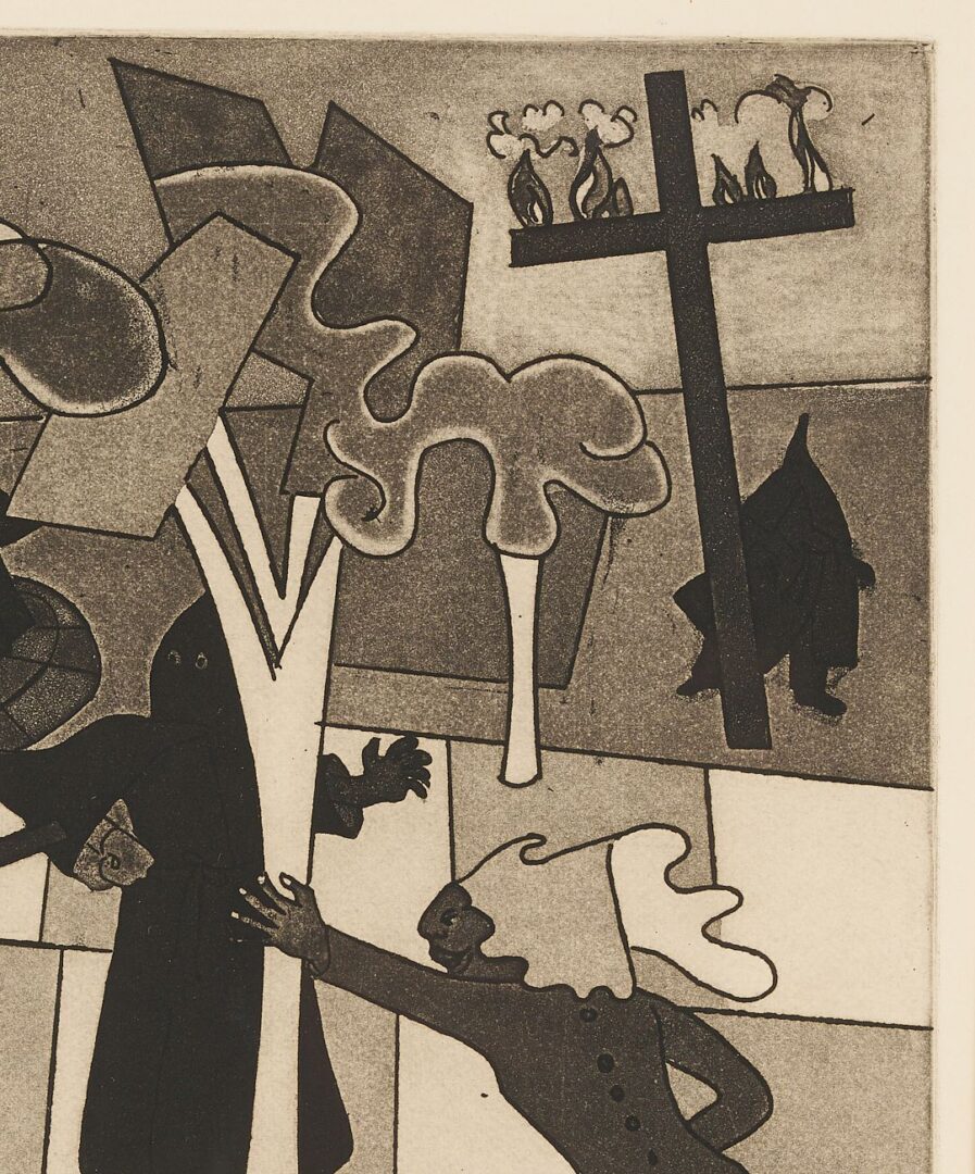 Lot 398: Camille Billops Etching, KKK Boutique II