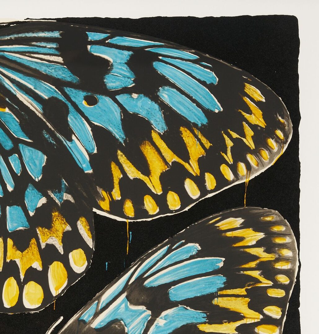 Lot 399: Large Donald Sultan Serigraph, Butterflies