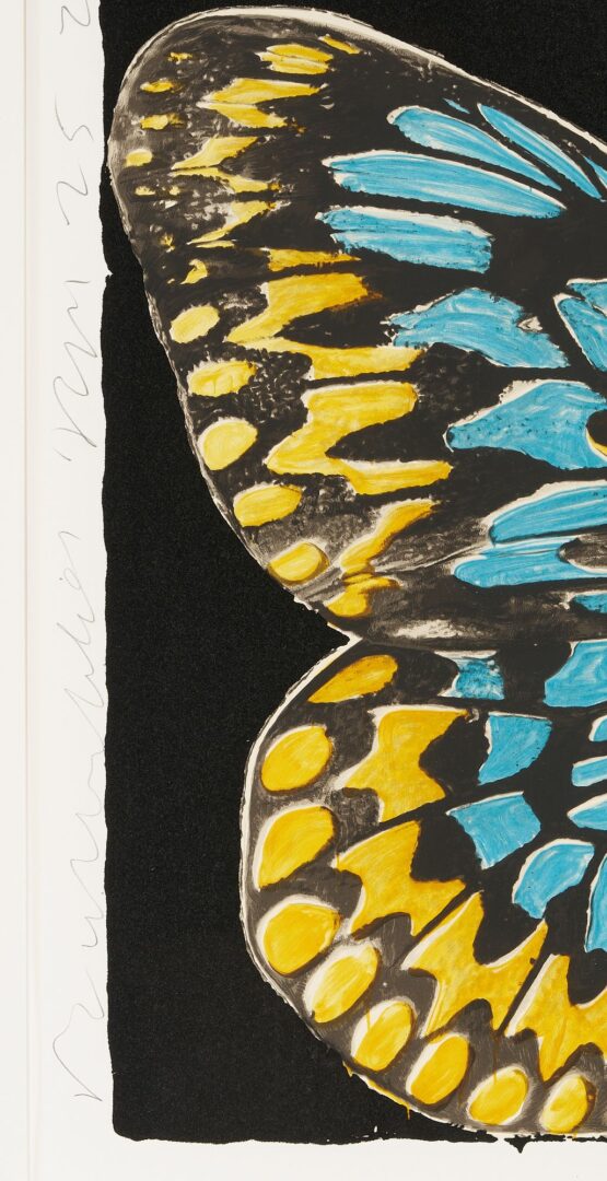 Lot 399: Large Donald Sultan Serigraph, Butterflies